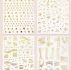 4sheets Star Pattern Nail Art Sticker