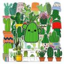 50pcs Cactus Print Sticker