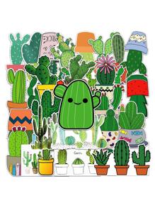 50pcs Cactus Print Sticker