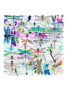 50pcs Dragonfly Sticker