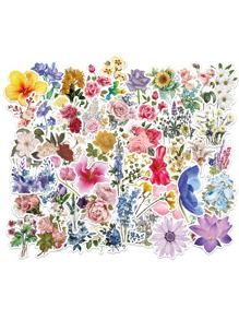 50pcs Floral Pattern Sticker