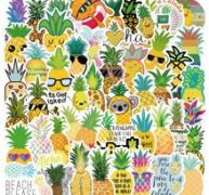 50pcs Pineapple Pattern Sticker