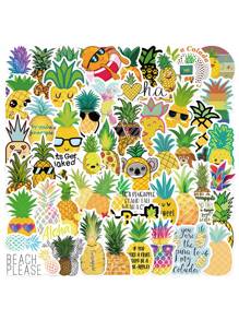 50pcs Pineapple Pattern Sticker