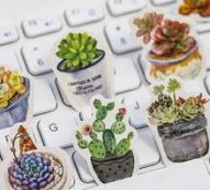 50pcs Plant Print Sticker