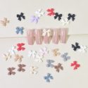 50pcs Random Color Bowknot Shaped Nail Art Decoration