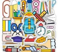 50pcs Stationery Pattern Sticker