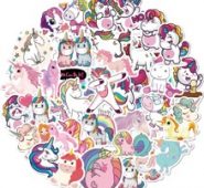 50pcs Unicorn Print Sticker