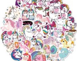 50pcs Unicorn Print Sticker