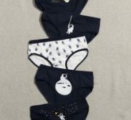 5pack Astronaut & Galaxy Print Panty Set