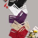 5pack Floral Lace Panty Set