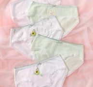 5pack Floral Pattern Lace Trim Panty