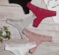 5pack Mesh Trim Panty Set