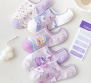 5pairs Cartoon Invisible Socks