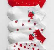 5pairs Fruit Graphic Ankle Socks