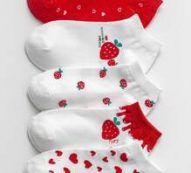 5pairs Fruit Graphic Ankle Socks