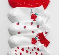 5pairs Fruit Graphic Ankle Socks