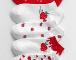 5pairs Fruit Graphic Ankle Socks
