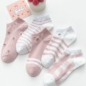 5pairs Geo Pattern Ankle Socks