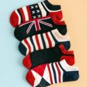 5pairs Guys Striped Ankle Socks