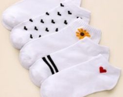 5pairs Heart Pattern Socks