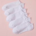 5pairs Plain Ankle Socks