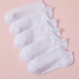 5pairs Plain Ankle Socks