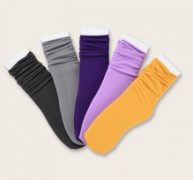 5pairs Plain Slouchy Socks