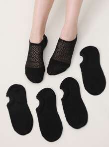 5pairs Simple Ankle Socks