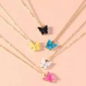 5pcs Butterfly Charm Necklace