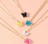 5pcs Butterfly Charm Necklace