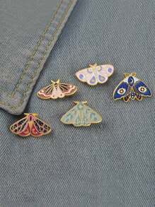 5pcs Butterfly Decor Brooch