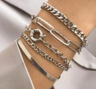 5pcs Minimalist Chain Bracelet