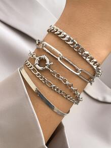 5pcs Minimalist Chain Bracelet