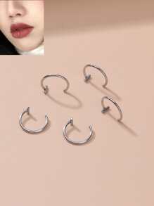 5pcs Minimalist Lip Ring