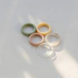 5pcs Minimalist Resin Ring