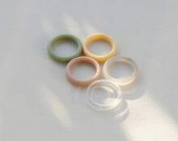 5pcs Minimalist Resin Ring