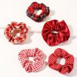 5pcs Polka Dot Pattern Scrunchie