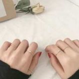 5pcs Rhinestone Decor Ring