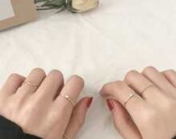 5pcs Rhinestone Decor Ring