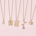 5pcs Rose Charm Necklace