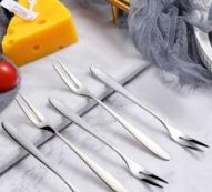 5pcs Stainless Steel Fruit Fork