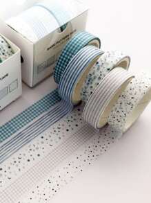 5rolls Mixed Pattern DIY Washi Tape