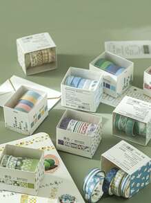 5rolls Mixed Pattern Washi Tape