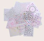 5sheets Butterfly Pattern Nail Art Sticker