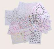 5sheets Butterfly Pattern Nail Art Sticker