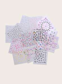 5sheets Butterfly Pattern Nail Art Sticker