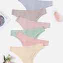 6pack Solid No Show Panty Set