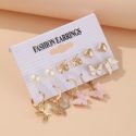 6pairs Butterfly Decor Earrings