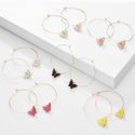 6pairs Butterfly Drop Earrings