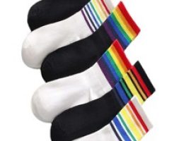6pairs Colorful Striped Crew Socks